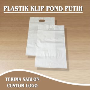 PLASTIK KLIP PON PUTIH SUSU POLOS