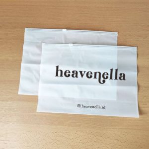 sablon plastik zipper pouch